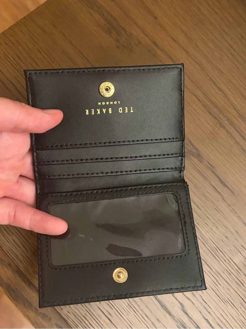 Ted Baker Black Patent Leather wallet